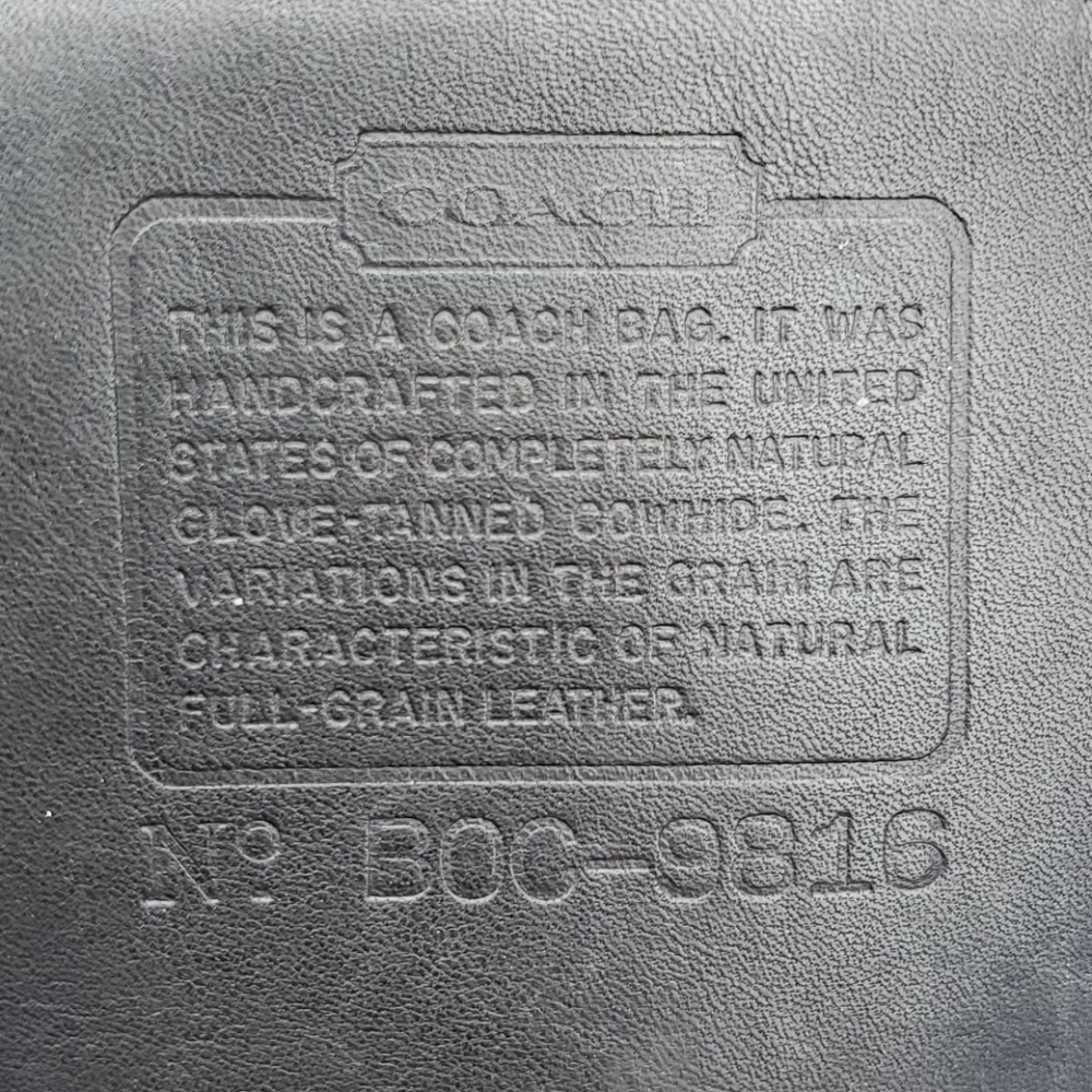 Leather Coach Purse Black - Picture 7 of 8